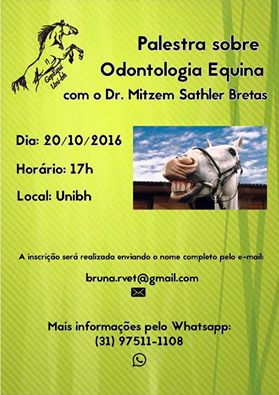 Palestra sobre Odontologia Equina