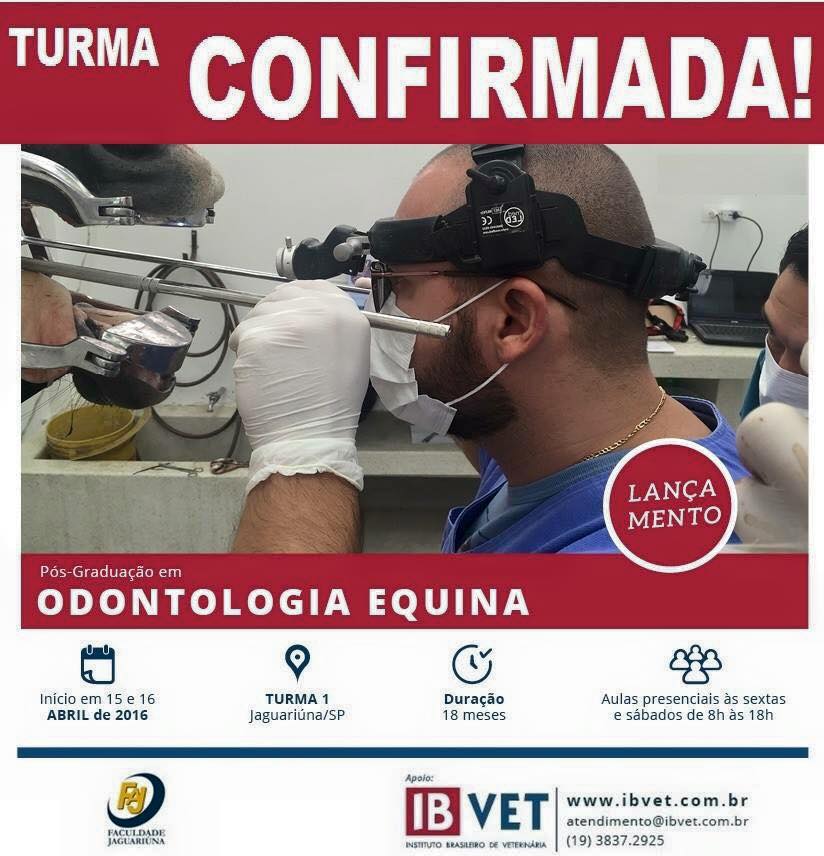 Pos Graduao em Odontologia Equina